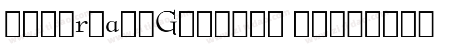 AlternateGothic2 BT字体转换